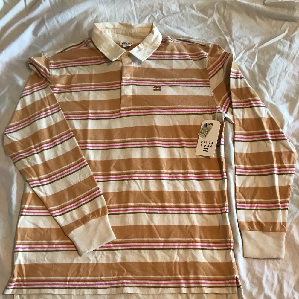 NWT Billabong Long Sleeve Polo